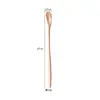 Cuchara Mezcladora de Acero Inoxidable 304 Nórdica con Mango Largo y Cabeza Cuadrada Cuchara para Café Cuchara para Postre Helado Cuchara para Té Cuchara para Taza