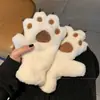 Luvas de Pelúcia Desenho Animado Patinha de Urso Patinha de Gato para Mulheres, Penduradas no Pescoço, Adequadas para Meninas e Estudantes, Forradas com Lã, Espessadas para Proteção contra o Frio, Tendência de Inverno para Ciclismo