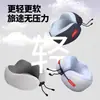 Almohada en Forma de U Espuma Viscoelástica Almohada Cervical de Viaje Almohada para Dormir Almohada para el Cuello Portátil Ligera para Niños Exterior