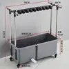 Pia para Mop Móvel Doméstica Varanda Pia para Lavar Mop Banheiro de Chão Pia de Água para Mop Pia para Torcer Mop Prateleira de Drenagem para Armazenamento Comercial