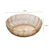 Lujo Ligero Gama Alta Transparente Lunares Frutero Doméstico Frutero Bol para Frutos Secos y Frutos Secos Plato para Snacks Plato de Plástico
