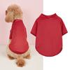 Verano Nueva Mascota Ropa de Dos Patas Clásico Color Sólido Malla Transpirable Fresco Bome Chihuahua Perro Pequeño y Mediano Camiseta
