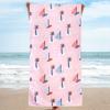 Laitu Toalla de Baño Personalizada de Impresión Digital de Doble Cara de Forro Polar Absorbente de Secado Rápido Microfibra Yoga Deportes Natación Playa