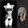 Lemon Story Lencería Sexy V Sexy Encaje Tentación Disfraz de Sirvienta Caliente Hueco Pasión Mono Uniforme de Mujer