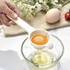 Separador de clara de huevo de resina espesa, separador de huevo de mango largo, herramienta de filtro de clara de huevo y yema de huevo