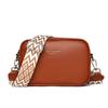 Nuevo bolso cruzado para mujer, bolso de hombro de moda combinable con todo, bolso de cuero genuino para mujer, bolso de hombro ancho, bolso para teléfono móvil, bolso de cuero suave