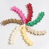 Pinza para el pelo con diseño retro de flores y plátano, estilo transfronterizo europeo y americano, ideal para combinar con todo, ideal para ir al trabajo o al trabajo.