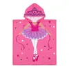 Poncho de Toalla de Baño para Niños, Bata de Baño Portátil para Bebé, Absorbente de Agua, Secado Rápido, con Capucha, para Nadar, Aguas Termales, Poncho de Toalla Grande para Envolver