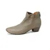 Botines cortos de estilo británico a la moda y sencillos de 4 cm, nuevo modelo otoño e invierno 2026, punta redonda, tacón grueso, botines de moda sin cordones para mujer