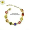 Pulsera de Joyería Geométrica Cuadrada Colorida de Circonita Moda Transfronteriza Versátil Personalizada Pulsera de Cobre Chapado que Conserva el Color para Hombres y Mujeres