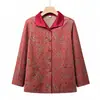 Roupas de outono para mulheres de meia-idade e idosas, camisas estilosas de manga comprida para avós, casacos finos de primavera e outono para mães, blusas para senhoras idosas