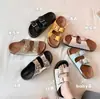 [Versión de Piel de Vaca] Pantuflas Birkenstock de Algodón~ Correa con Hebilla Suela Gruesa Sandalias Casuales de Playa para Mujer, Adecuadas para Usar al Aire Libre
