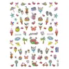 Nuevos en Stock Venta al por Mayor Pegatinas para Uñas Serie 3D en Relieve Ins Lindos Dibujos Animados Adhesivas Calcomanías para Uñas Graffiti