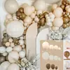 Kit de guirlanda de balões marrons pacote de balões para exportação decoração de festa de aniversário layout de casamento construção de cena