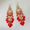 Pendientes de Moda Bohemianos Transfronterizos Europeos y Americanos, Elegantes Pendientes Largos de Cristal con Borlas Estilo Étnico de Yunnan para Mujer