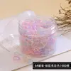 Elástico de Borracha Elástico de Cabelo Feminino Espessado Elástico de Cabelo Descartável Alta Elasticidade Durável Anel de Borracha Preto Pequena Faixa de Cabelo para Adultos