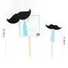 Decoración de Pastel Horneado Barba Atractiva Corbata Hombrecito Tarjeta Enchufe Fiesta de Cumpleaños Mesa de Postres Artículos para Vestir