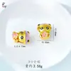 Contas Vazadas Banhadas a Ouro DIY Apresentando o Deus da Riqueza, Buda Maitreya, Guanyin, Guan Gong, Panda Desenho Animado e Contas de Cobre Trazedoras de Sorte em um Estilo Chinês Moderno