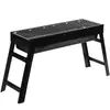 Parrilla de carbón plegable tipo cajón para exteriores parrilla de carbón parrilla de carbono portátil para picnic en casa venta directa de fábrica