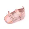 Directo de fábrica PU bebé brillante moda lazo niña pequeña zapatos de cuero zapatos para niños pequeños BHX3060