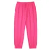Calça Jogger Lisa Solta Outono/Inverno 2025 para Jovens Calça de Moletom Casual Engrossada para Meninos Calça Esportiva Infantil