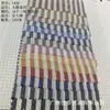 Fábrica de origem fio de viscose tingido em peça tecido listrado casual respirável tecido para camisa listrada fabricantes atacado 7428