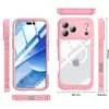 Adecuado para iPhone 17, funda de teléfono transparente a prueba de tres (agua, polvo, golpes), succión magnética MagSafe, iPhone 17 Air protección completa para exteriores anticaídas