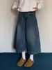 Pantalones vaqueros cropped de retazos a cuadros estilo americano para mujer, pantalones cortos de verano vintage de longitud media, pantalones de cinco puntos de corte holgado, shorts rectos