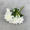 Dalia Crisantemo Simulada de 7 Cabezas para Decoración del Hogar, Arreglo Floral de Boda, Flores Artificiales, Adornos Florales Artificiales Multicolores de Ensueño, Arreglos Florales