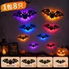 Pegatinas Decorativas de Murciélago Pequeño para Halloween Pegatinas de Araña para Pared Adornos Ambiente para Ventana de Bar Escenografía Accesorios para Fotos
