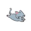 Xiao Tian gatito de dibujos animados parche de tela bordado decoración de bolsa parche bordado para computadora microestampilla gato gato estrella bordado