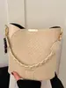 Bolsa de ombro retrô muito estilosa para mulheres, nova moda 2026 bolsa de ombro transversal de cor sólida, bolsa de mão tipo balde da moda