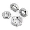 Tuerca Hexagonal Delgada con Chaflán Acero Inoxidable 304/316 Din439-2 Tapa de Hilo M4M5M6M8M10M12-M20