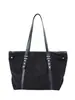 Bolso de mujer de gran capacidad, versátil, estilo preppy, negro, bolso tote de cuero suave para ir al trabajo, casual, bolso de moda transfronterizo