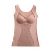 Otoño e invierno doble cara de terciopelo cepillado ropa interior térmica encaje sin costuras cabello tropical almohadilla para el pecho para mujer talla grande chaleco térmico