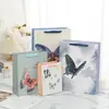 Bolso de Papel Bolso de Mano Arte Personalizado Regalo Bolsa de Papel Moda Bolsa de Papel con Asa