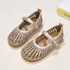 Nuevos Zapatos de Princesa de Cristal para Niñas, Nuevo Estilo de Alta Gama Primavera y Otoño 2026, Zapatos de Cuero para Niña Pequeña, Sandalias Mary de Suela Suave