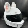 Decoraciones de Casco para Celebridades de Internet, Accesorios de Modificación de Casco con Orejas, Motocicleta, Vehículo Eléctrico, Patinete, Accesorios para Casco de Esquí