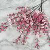 Haste de plástico Feiyang 5 garfos flor de ameixa Zen Chinês wintersweet flor artificial decoração de sala de estar ornamentos de flor artificial