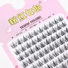 Trilogía de Pestañas Postizas para Niña Rosa Aspecto de Maquillaje Natural Diez Filas Gran Capacidad Agranda los Ojos Fácilmente Pestañas Postizas