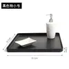 Bandeja Cuadrada de Plástico Taza de Agua Bandeja para Té Taza de Té de Lujo Ligero Blanco Bandeja de Almacenamiento para Tazas de Té Bandeja de Almacenamiento Doméstico de Melamina