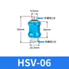 Válvula de corrediça manual pneumática HSV-06/08/10/15 válvula de acionamento manual por botão 2 vias 3 vias 4 vias interruptor deslizante válvula de controle manual
