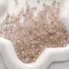 Cuentas de Vidrio Facetado Esmerilado de Doble Punta de 4 mm Oro Esmerilado DIY Hecho a Mano Creativo Cuentas para Abalorios Pulsera Cadena para Teléfono Móvil
