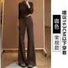 Pantalones de chándal acampanados estilo americano grises para mujer, nuevo modelo otoño 2026, de cintura alta, con cordón, corte ajustado, pantalones de yoga casuales de pierna ancha