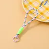 Llavero de Peluche con Cuerda Tejida a Mano, Correa Corta Portátil para Teléfono, Accesorio para Bolso, Correa de Muñeca para Cámara