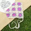 Diadema de Punto Transfronterizo para Primavera y Verano Pañuelo Dulce de Flores Florales Bufanda Triangular Literaria Pastoral Diadema de Dopamina