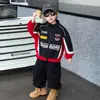 Moda Otoñal para Niños Ropa Urbana Genial Chaqueta de Motociclista 2026 Nueva Tendencia Elegante Chaqueta Abrigo para Niños
