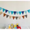 Bandera de Fieltro Festiva Personalizada Decoración de Tienda para Habitación Infantil Bandera de Fieltro Colorida para Jardín de Infancia