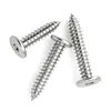 Tornillos Autorroscantes de Acero Inoxidable 304 con Cabeza Plana y Hexágono Interior, Tornillos Autorroscantes para Madera con Cabeza Avellanada Ultra-Delgada M2-M8