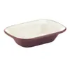 Prato Retangular de Melamina Prato para Fondue Prato de Lanche Prato de Salada Tigela de Sobremesa para Restaurante Louça Comercial Imitação de Porcelana